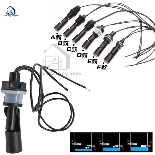 Horizontal Float Sensor Switch Side Mount Liquid Water Level Sensor Controller Automatic Water Pump Switch Aquarium Tank Pool