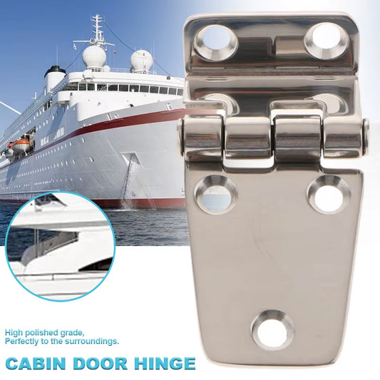 Boat Door Hinge Marine 304 Stainless Steel Hinge Short Side Cabinet RV Yacht Marine Hardware Horsebox 75X40Mm Boat Accessories