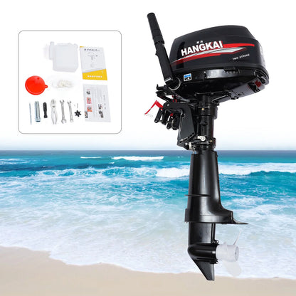 2 Stroke 6HP Water Cooling System CDI Outboard Motor Fishing Boat Engine 41.3''