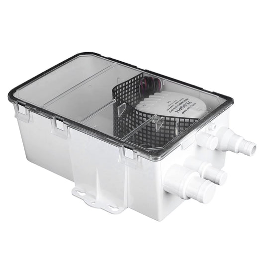 750GPH Shower Sump Shower Sump Marine Shower Pump Shower Sump Pump System Boat RV Bilge 12V 750GPH Marine Multi Port Drain Box