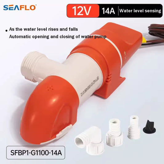 SEAFLO 14 Series 1100Gph 12V DC Marine Automatic Bilge Pump for Marine Yacht