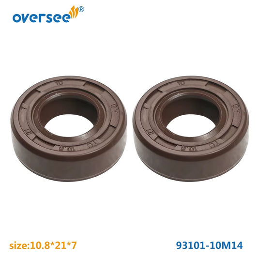 93101-10M14 Oil Seal for Yamaha Outboard Parts 2T 4HP 5HP Parsun F4-03000027 Hidea Powertec 10.8X21X7Mm